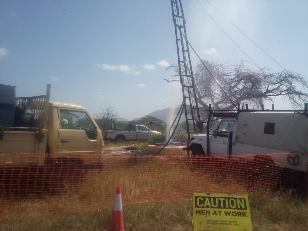 Determining the yield of the borehole